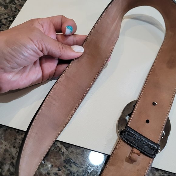GUCCI~SHERRY LINE~LEATHER BELT - Picture 8 of 14